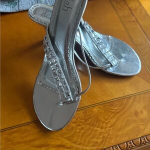 Silver sandals